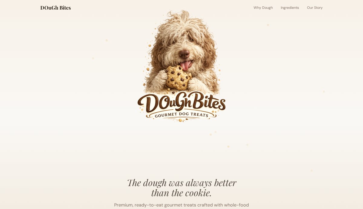 Bee Bene Dough — website preview